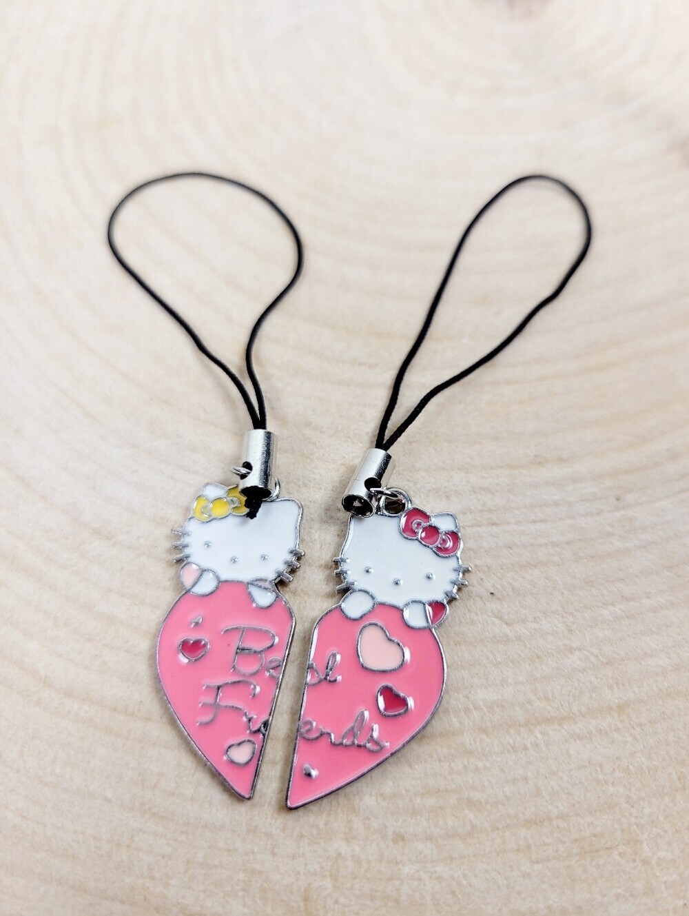 Brand New Set Hello Kitty Best Friend Key & Phone Charms Keychain
